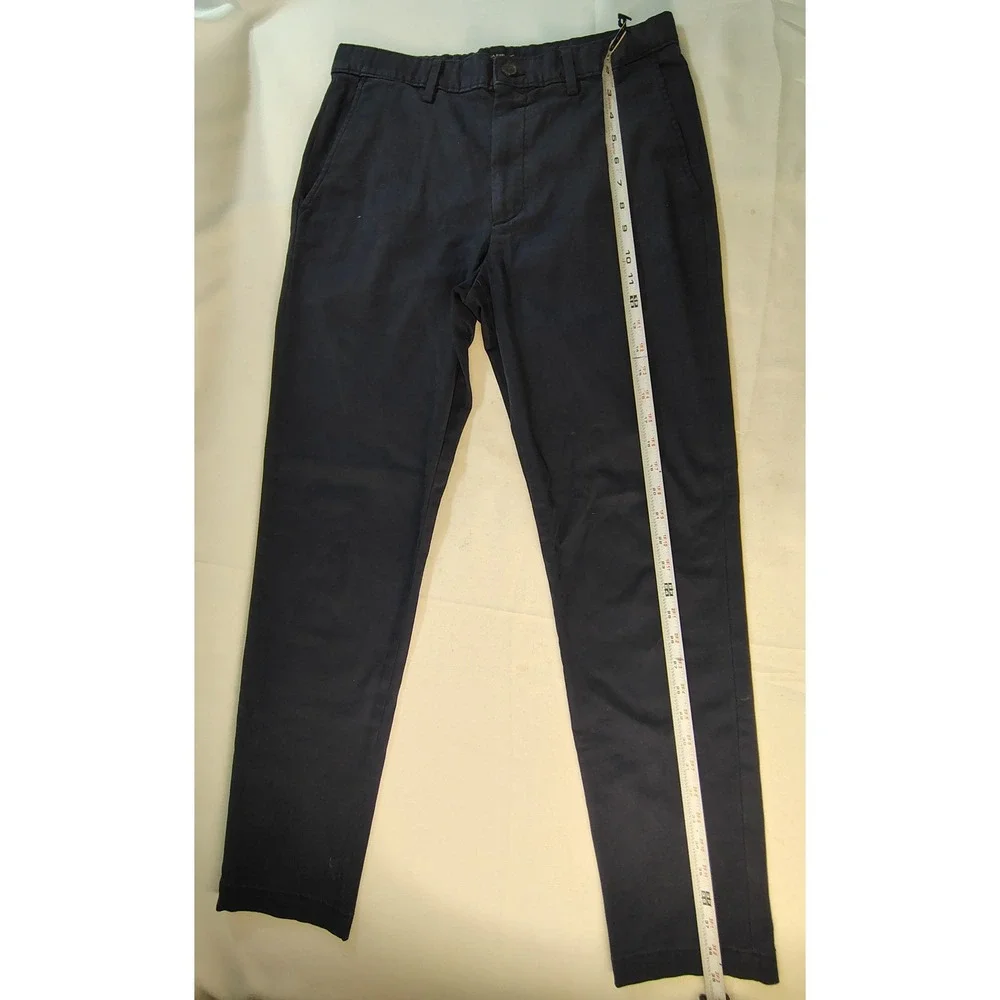 Banana Republic Slim Fit Navy Blue Chino Pants Mens 30x30 Cotton Stretch Twill